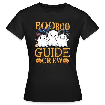 Guide Tourguide Spruch - Frauen T-Shirt - Schwarz - Vorne - AI Model Female 172 dark (172cm)