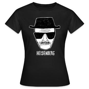 Breaking Bad Heisenberg Dessin - T-shirt Femme - noir - Devant - AI Model Female 172 dark (172cm)