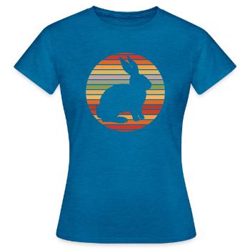 Hare - Women's T-Shirt - antique blue sapphire heather - Front - AI Model Female 172 dark (172cm)