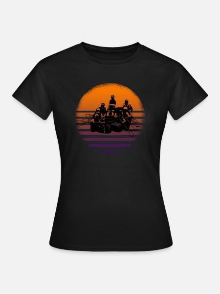 Rafting - Frauen T-Shirt - Schwarz