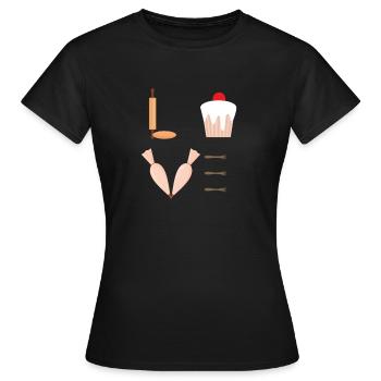 cuire - T-shirt Femme - noir - Devant - AI Model Female 172 dark (172cm)