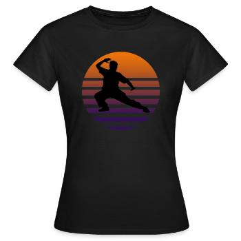 Silhouette de Tai Chi - T-shirt Femme - noir - Devant - AI Model Female 172 dark (172cm)