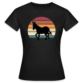 ass - Women's T-Shirt - black - Front - AI Model Female 172 dark (172cm)