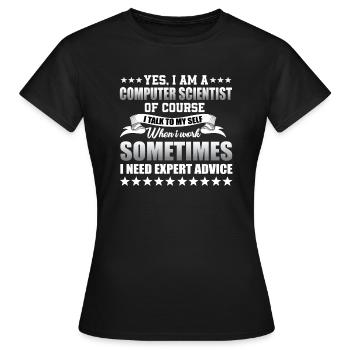 Informaticiens - T-shirt Femme - noir - Devant - AI Model Female 172 dark (172cm)