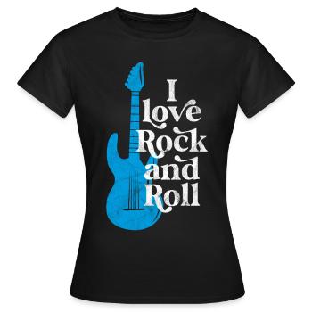 Ich liebe Rock'n'Roll - Frauen T-Shirt - Schwarz - Vorne - AI Model Female 172 dark (172cm)