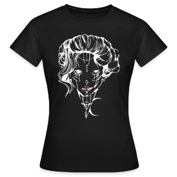 Tendresse maléfique - T-shirt Femme - noir - Devant - AI Model Female 172 dark (172cm)