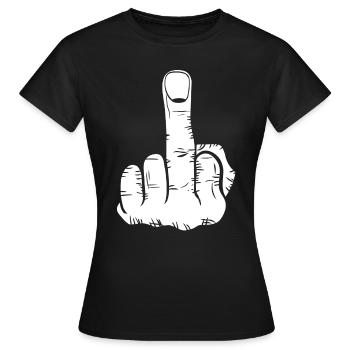 médius! cadeau - T-shirt Femme - noir - Devant - AI Model Female 172 dark (172cm)