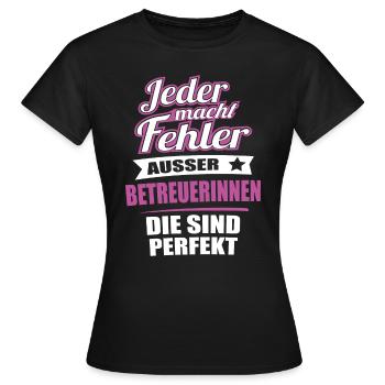Betreuerin Geschenk - Frauen T-Shirt - Schwarz - Vorne - AI Model Female 172 dark (172cm)