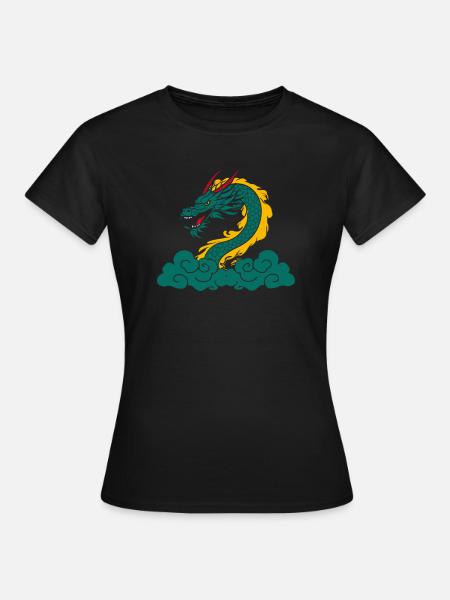 Jahr Des Drachen 2024 - Frauen T-Shirt - Schwarz