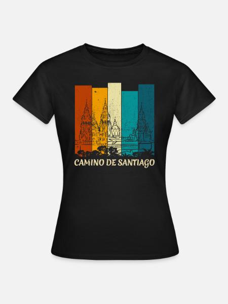 Camino - Camino de Santiago - Pilgrimage - Santiago - Women's T-Shirt - black