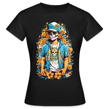 Sugar Skull - Women's T-Shirt - black - Front - AI Model Female 172 dark (172cm)