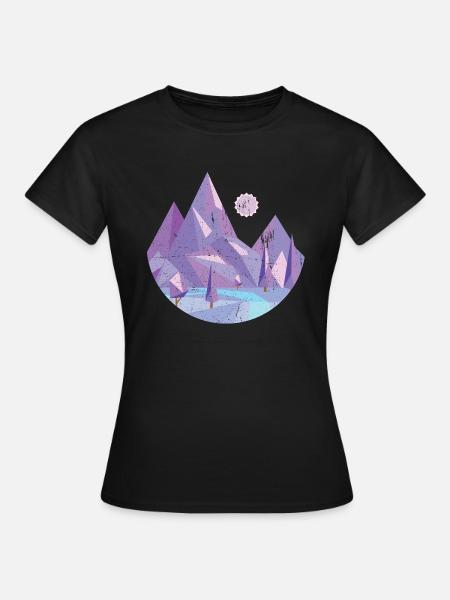 Geometric nature - Women's T-Shirt - black