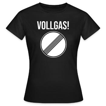Signe de la manette des gaz illimitée - T-shirt Femme - noir - Devant - AI Model Female 172 dark (172cm)