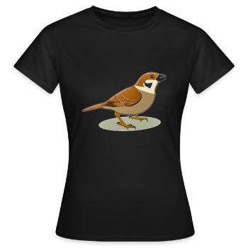 MOINEAU - T-shirt Femme - noir - Devant - AI Model Female 172 dark (172cm)