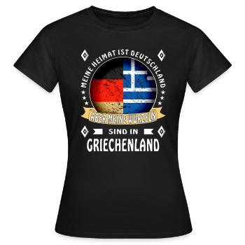 Heimat Deutschland Wurzeln - Frauen T-Shirt - Schwarz - Vorne - AI Model Female 172 dark (172cm)