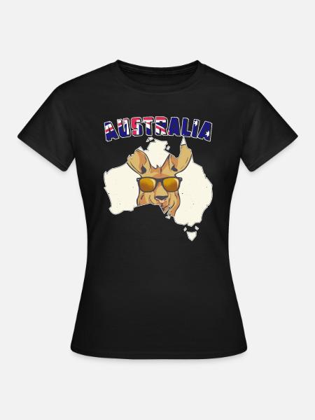 AUSTRALIA - Frauen T-Shirt - Schwarz