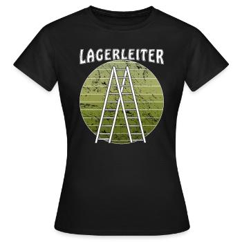 LAGERLEITER - Frauen T-Shirt - Schwarz - Vorne - AI Model Female 172 dark (172cm)