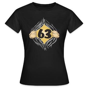 63 PUT ON SHIRT - Women's T-Shirt - black - Front - AI Model Female 172 dark (172cm)