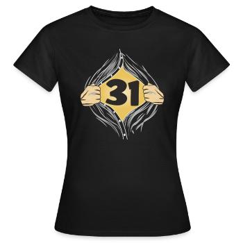 31 PUT ON SHIRT - Women's T-Shirt - black - Front - AI Model Female 172 dark (172cm)