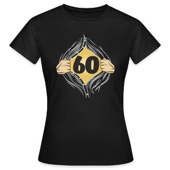 60 SHIRT ON - Women's T-Shirt - black - Front - AI Model Female 172 dark (172cm)