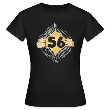 56 PUT ON SHIRT - Women's T-Shirt - black - Front - AI Model Female 172 dark (172cm)