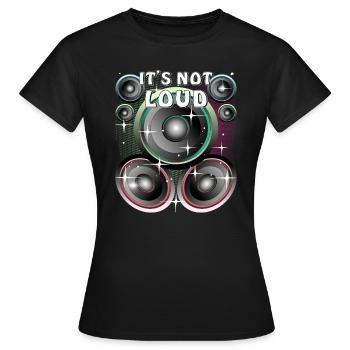 HAUT-PARLEUR CE N’EST PAS FORT - T-shirt Femme - noir - Devant - AI Model Female 172 dark (172cm)