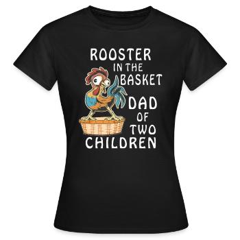 HAHN IM KORB - Frauen T-Shirt - Schwarz - Vorne - AI Model Female 172 dark (172cm)
