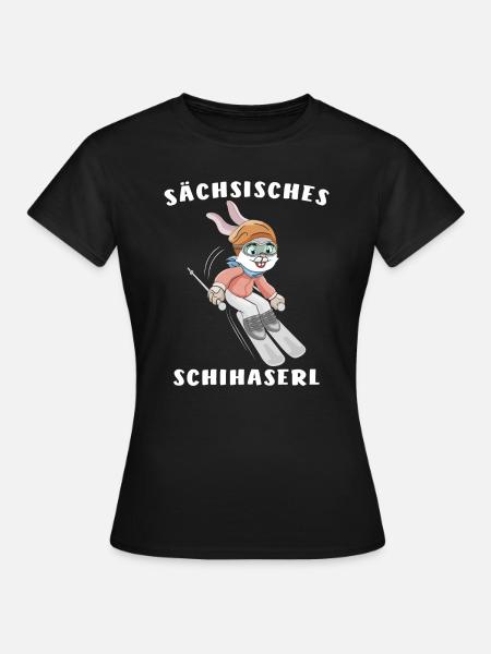 SCHIHASE SÄCHSISCHES SCHIHASERL - Frauen T-Shirt - Schwarz