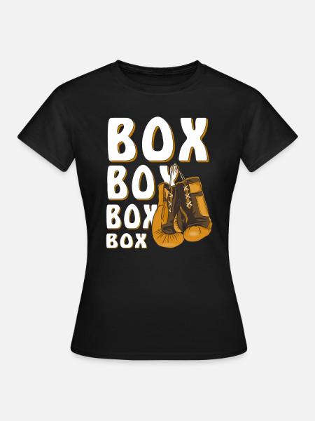 BOXHANDSCHUHE BOX - Frauen T-Shirt - Schwarz