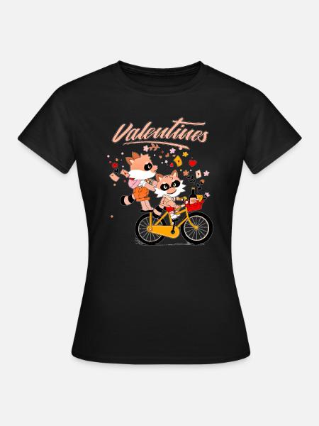 VALENTINES - Frauen T-Shirt - Schwarz