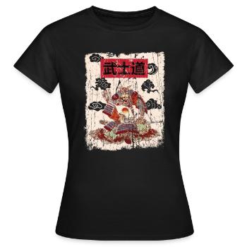 Japan Japanese Art Vintage Aesthetic - Women's T-Shirt - black - Front - AI Model Female 172 dark (172cm)