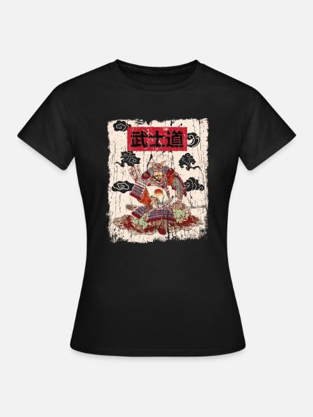 Japan japanische Kunst Vintage Ästhetisch - Frauen T-Shirt - Schwarz