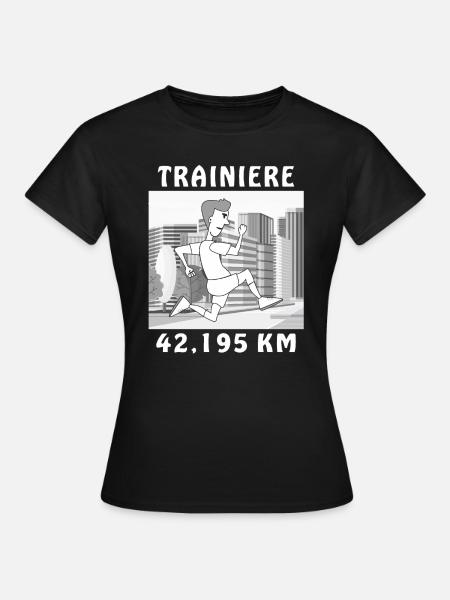 LÄUFER - Frauen T-Shirt - Schwarz