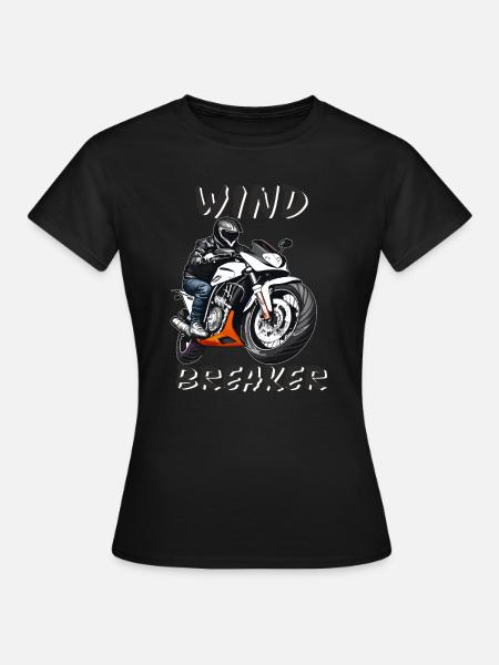 COUPE-VENT DE MOTO - T-shirt Femme - noir