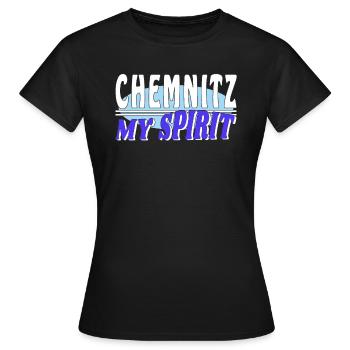 CHEMNITZ MON - T-shirt Femme - noir - Devant - AI Model Female 172 dark (172cm)