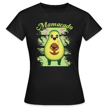 Avocado Mamacado Lustiger Spruch - Frauen T-Shirt - Schwarz - Vorne - AI Model Female 172 dark (172cm)