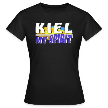 KIEL MON - T-shirt Femme - noir - Devant - AI Model Female 172 dark (172cm)