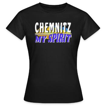 CHEMNITZ MON - T-shirt Femme - noir - Devant - AI Model Female 172 dark (172cm)