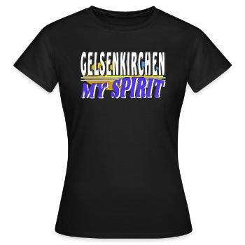 GELSENKIRCHEN MON - T-shirt Femme - noir - Devant - AI Model Female 172 dark (172cm)