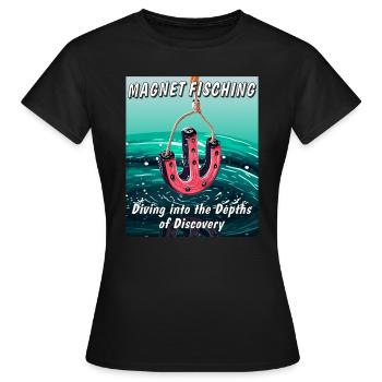 MAGNETFISCHING Diving into the Depths of Disco - Women's T-Shirt - black - Front - AI Model Female 172 dark (172cm)