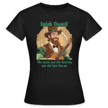 IRISH DANCE - Women's T-Shirt - black - Front - AI Model Female 172 dark (172cm)