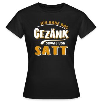 J’EN AI MARRE DES CHAMAILLERIES - T-shirt Femme - noir - Devant - AI Model Female 172 dark (172cm)