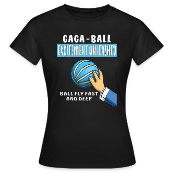 L’EXCITATION DU BAL GAGA DÉCHAÎNÉE - T-shirt Femme - noir - Devant - AI Model Female 172 dark (172cm)