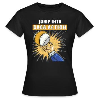 GAGA BALL PLONGEZ DANS L’ACTION GAGA - T-shirt Femme - noir - Devant - AI Model Female 172 dark (172cm)