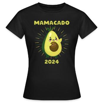 Avocado 2024 Mamacado Funny Saying - Women's T-Shirt - black - Front - AI Model Female 172 dark (172cm)
