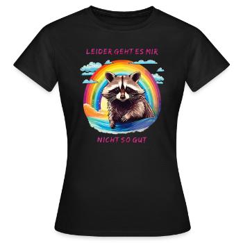 MALHEUREUSEMENT, JE NE VAIS PAS SI BIEN - T-shirt Femme - noir - Devant - AI Model Female 172 dark (172cm)
