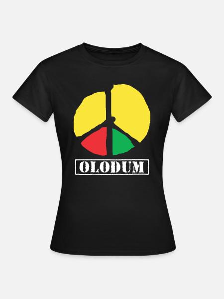 Olodum Friedenszeichen Brasilianischer Karneval - Frauen T-Shirt - Schwarz
