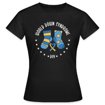 World Down Syndrome Day | Down syndrome consciousness - Women's T-Shirt - black - Front - AI Model Female 172 dark (172cm)