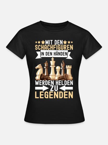 Schach Schachspieler - Frauen T-Shirt - Schwarz