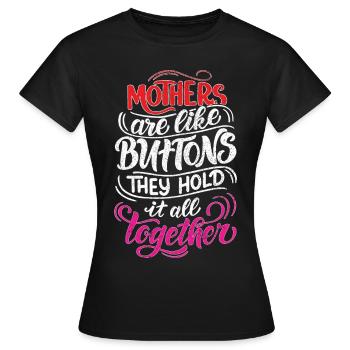 Mom Mom Mom Mother's Day - Mother's Day Design - Women's T-Shirt - black - Front - AI Model Female 172 dark (172cm)
